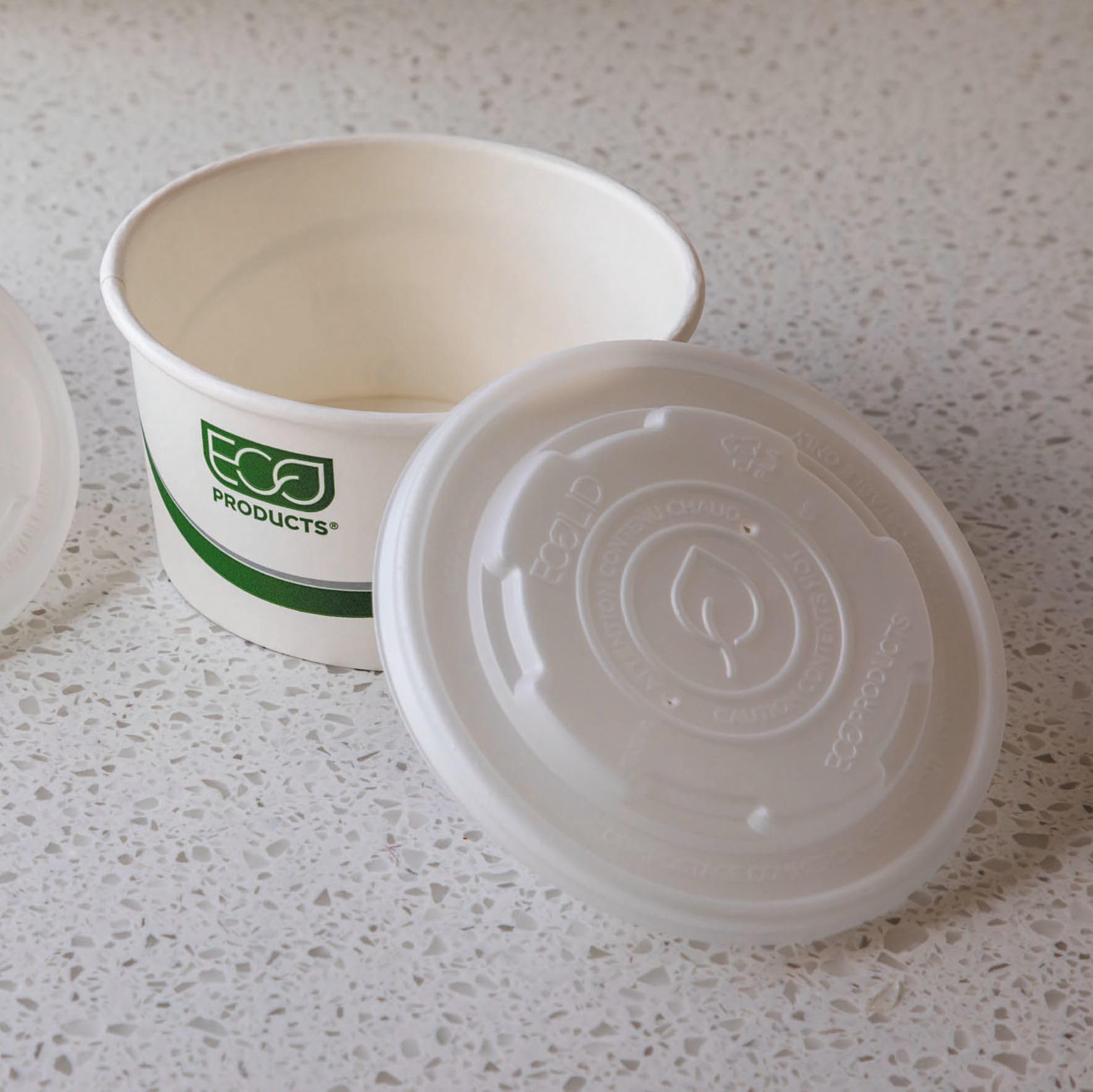 Eco-Friendly Compostable Soup Container Lids - 500 Count Case for 12-32oz Containers | CPLA Plant-Based Biodegradable Plastic | Heat & Cold Resistant | Clear Design for Food Visibility | Perfect for Restaurants, Catering & Takeout Services