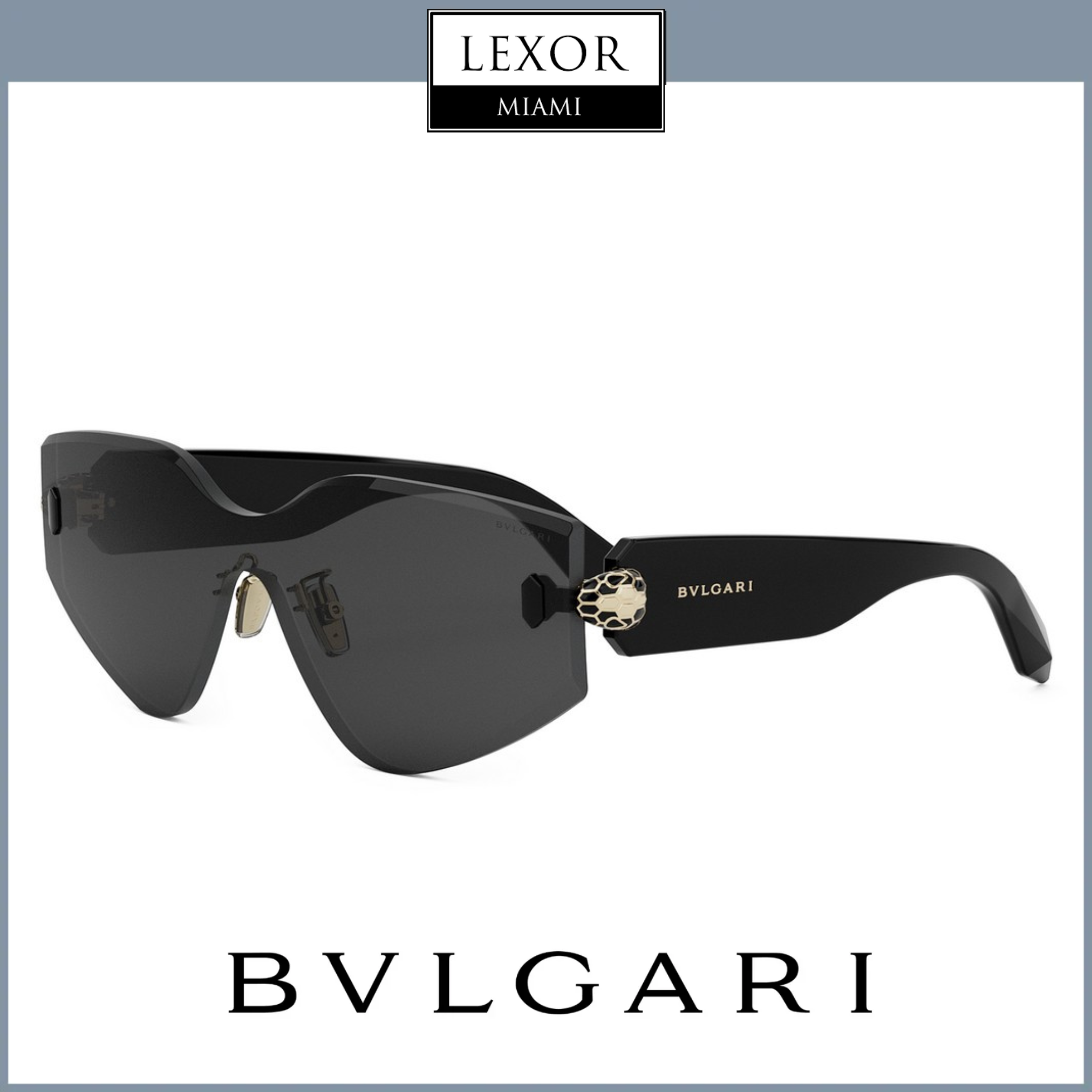 Bvlgari BV40034U 0001A Luxury Designer Sunglasses for Women & Men - UV Protection & Fashion Statement | Perfect for Beach, Driving & Outdoor Activities