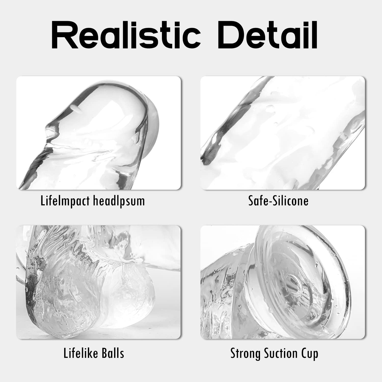 Realistic Thick Dildo with Strong Suction Cup - Large Adult Sex Toy for G-Spot & Clitoral Stimulation - Perfect for Solo Play, Couples & BDSM Scenes