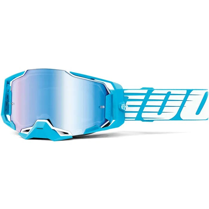 Oversized Deep Red-Silver Mirror Lens
