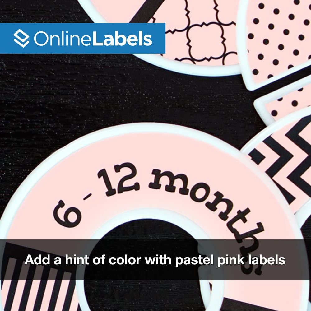 Premium Pastel Pink Sticker Paper - 100 Sheets 8.5