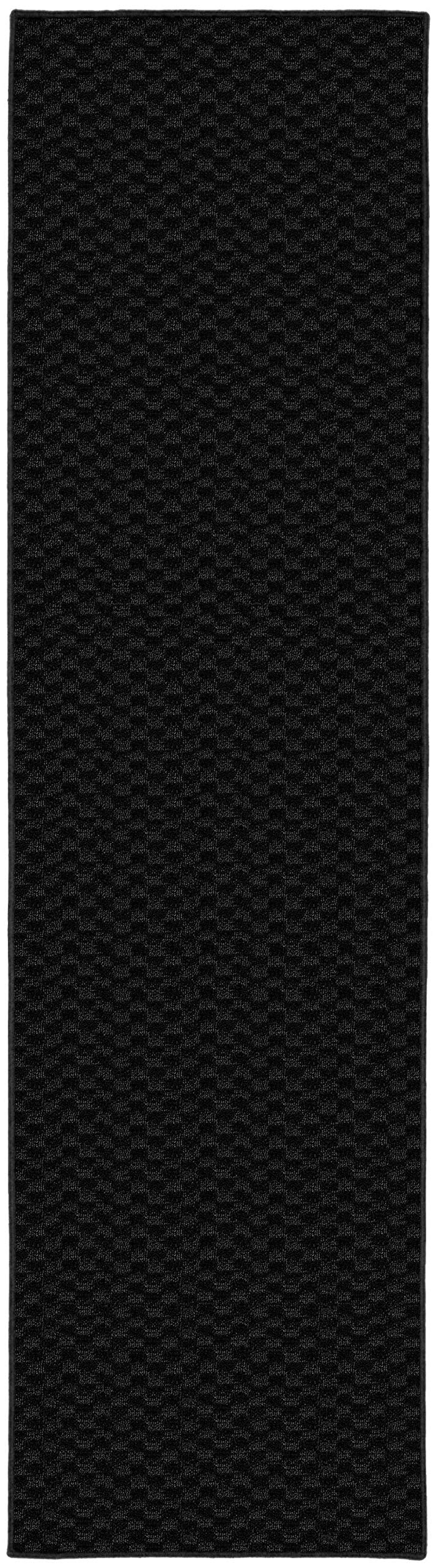 Garland Rug Medallion Area Rug 3x8 Feet Black - Traditional Oriental Design for Living Room, Bedroom & Dining Room Decor