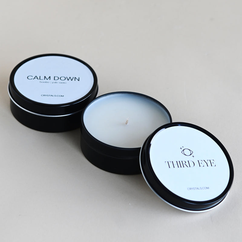 Calm Down Third Eye Candle Duo - Aromatherapy Soy Wax Candles for Meditation, Relaxation & Stress Relief - Perfect for Yoga, Spa & Home Decor