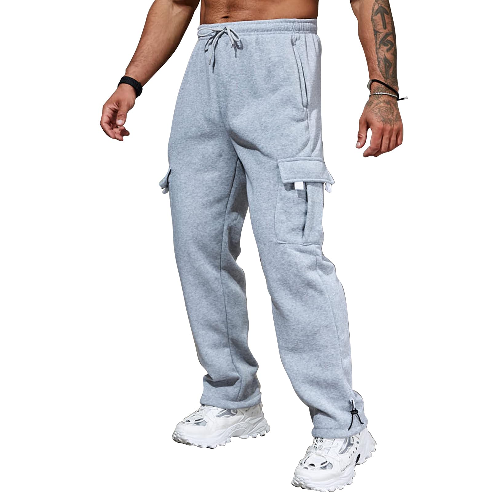 **Men's Cargo Pants - Casual Work Hiking Sweatpants, Baggy Jogger Trousers for Sports & Outdoor Activities with Multi-Pockets - Perfect for Work, Travel & Adventure**