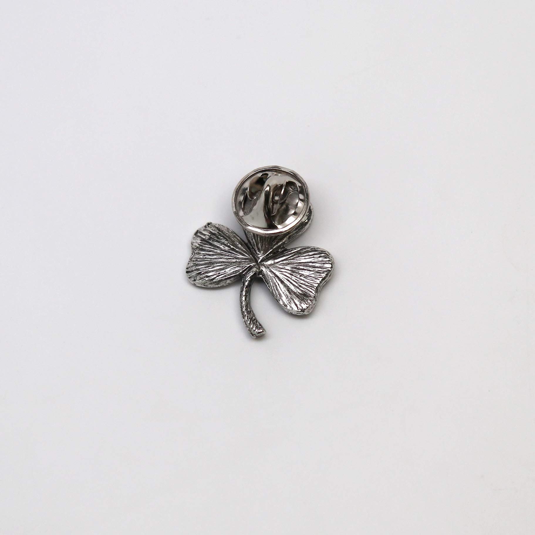 St. Patrick's Day Irish Shamrock Pin - Green Enamel on Pewter Three Leaf Clover Badge for Festive Celebrations, Irish Heritage Events & Lucky Accessories