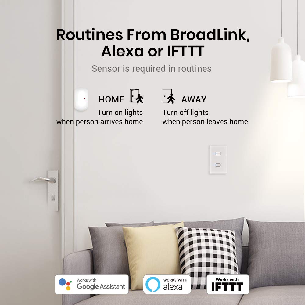 BroadLink Smart Light Switch - No Neutral Wire Required, Single Pole, 3-Gang Touch Timer Switch with App & Voice Control - Works with Alexa, Google Assistant, IFTTT, Siri Shortcuts (Hub Included) - Perfect for Smart Homes, Bedrooms, Living Rooms & Office Automation