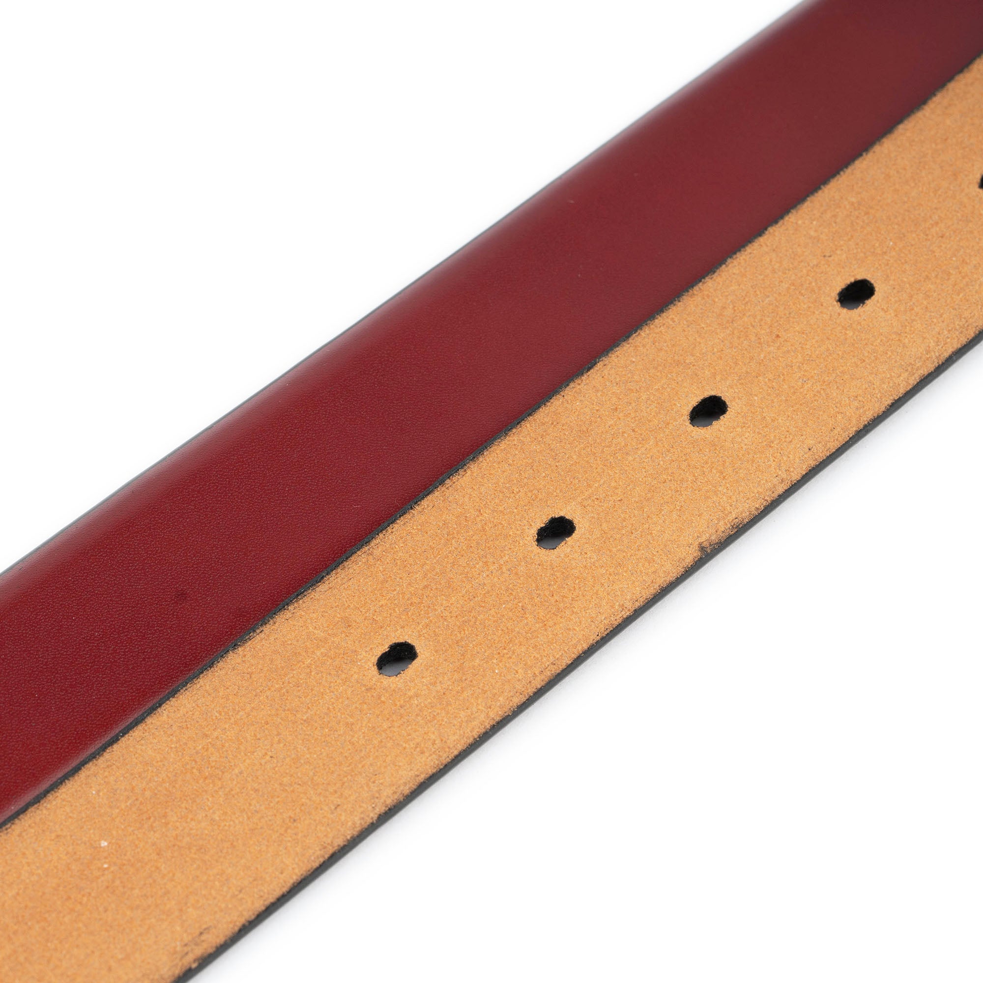 Premium 1 1/8 Inch Burgundy Smooth Leather Buckle Strap for Cartier Watches - Perfect for Watch Band Replacement & Luxury Accessory Customization