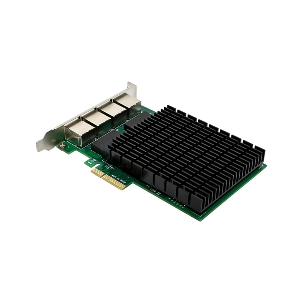 1Set PCI-E X4 Gigabit 4-Port Server Network Card - I210-T4 RJ45 Ethernet NIC for Industrial Camera & Vision Systems | High-Speed Networking Solution for Servers, Workstations & Industrial Applications