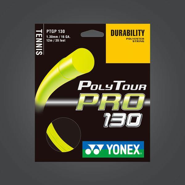 Yonex Polytour Pro 130 Tennis Strings - High Performance Polyester String for Power & Control | Perfect for Competitive Players & Tournament Play