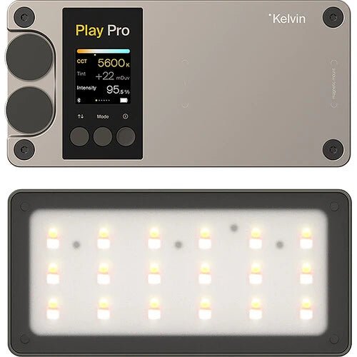 Kelvin Play Pro RGB LED Light Panel - 18W Dimmable Studio Lighting for Photography, YouTube Videos & Live Streaming - Perfect for Content Creators, Vloggers & Gamers