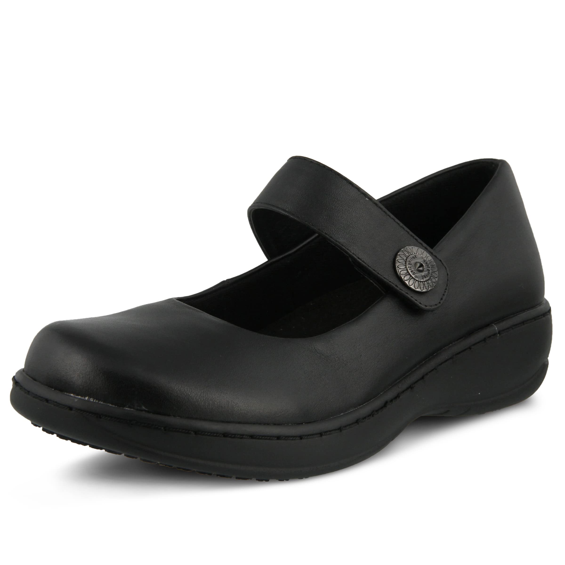 Spring Step Women's Wisteria Slip-Resistant Work Shoes - Comfortable & Durable Non-Slip Shoes for Nurses, Waitresses & Healthcare Professionals
