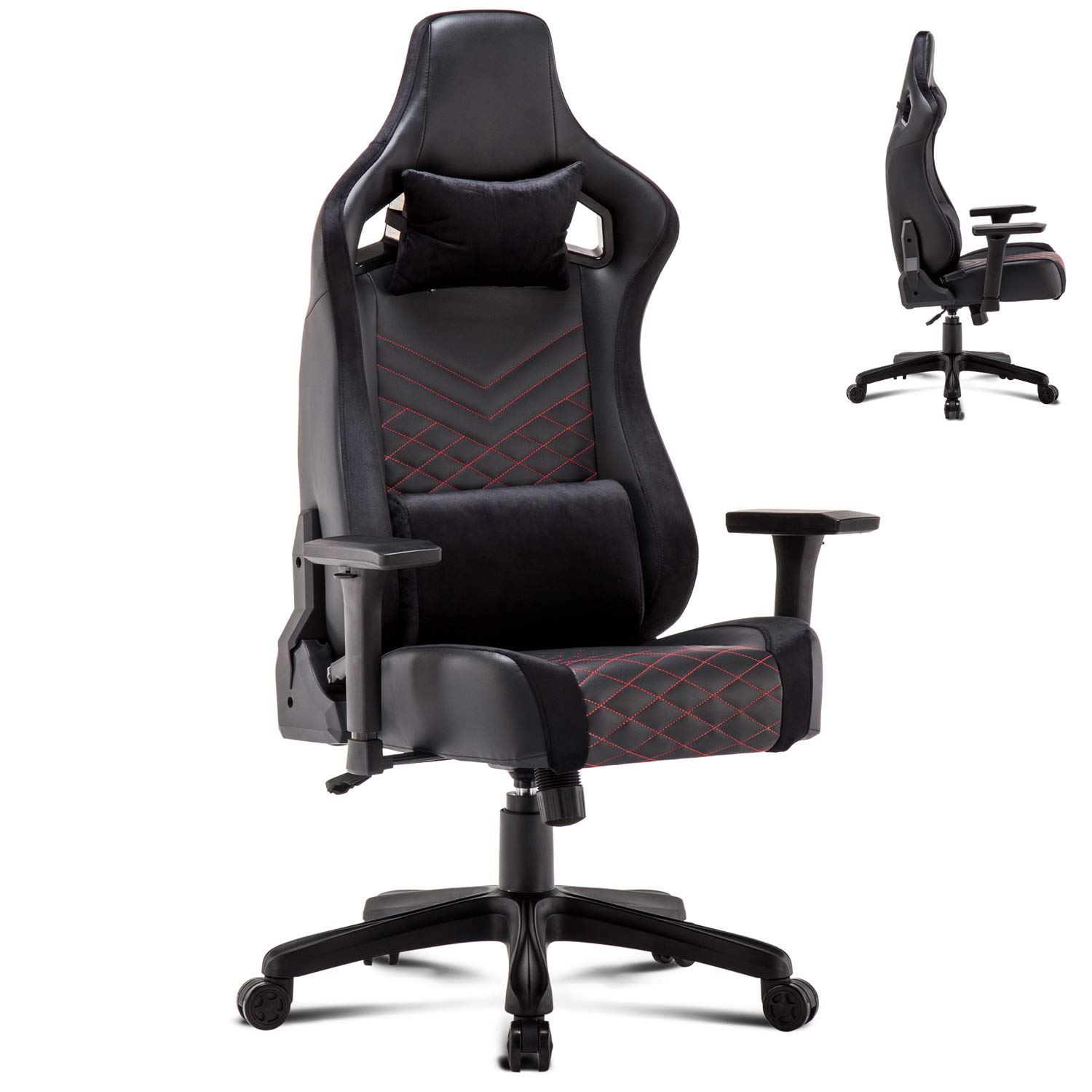 Doc Gaming Chair - Ergonomic E-Sports & Office Chair with Adjustable Height, Headrest & Lumbar Support - High Back Computer Desk Chair for Gaming, Work & Home Office (Style 6)