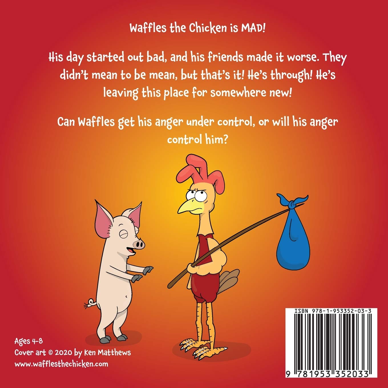 Waffles the Chicken Gets Mad - Funny Animal Story Book for Kids | Perfect for Bedtime Reading & Classroom Storytime