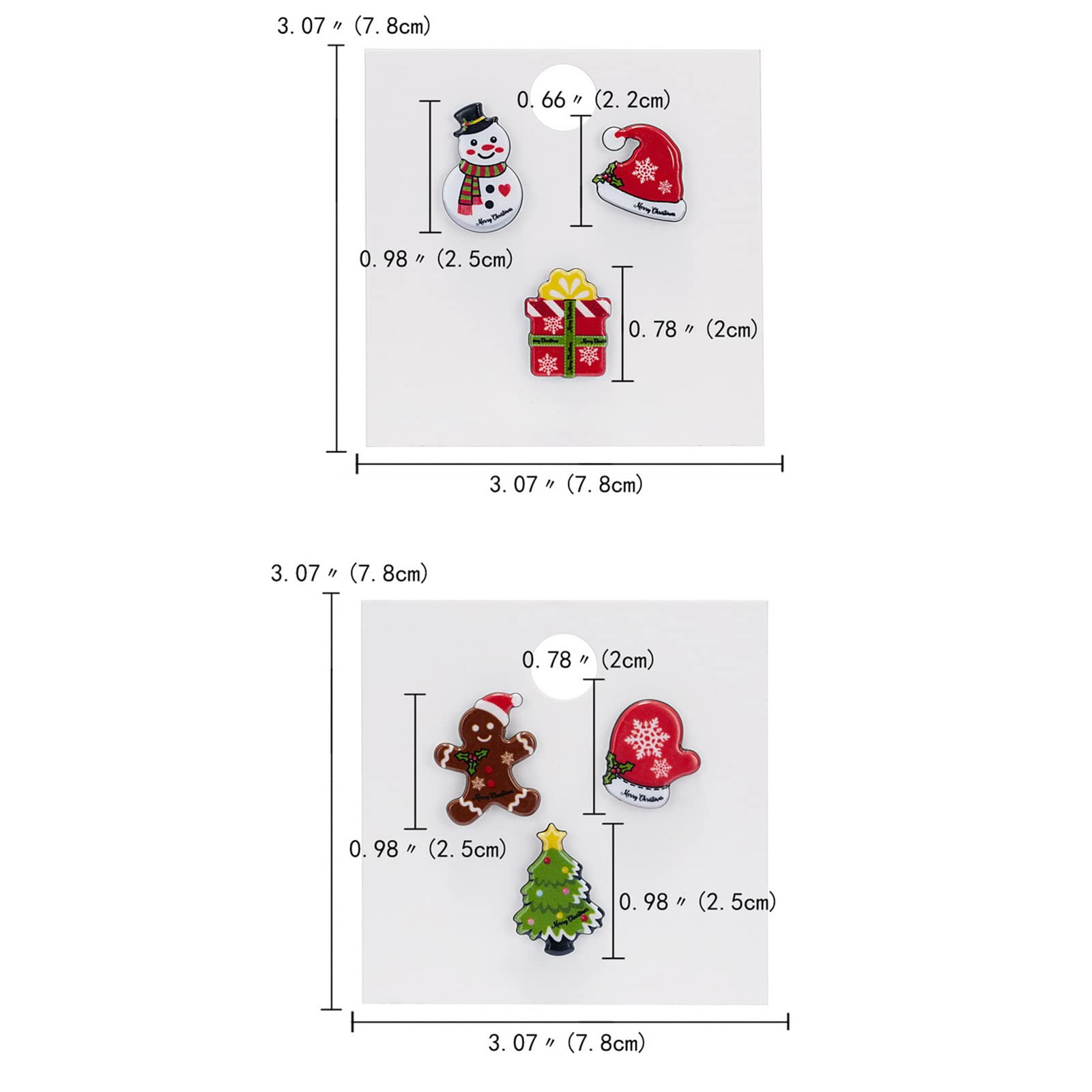 9-Piece Christmas Brooch Pin Set - Santa Claus, Reindeer, Snowman, Bells & Tree Pins for Xmas Decorations | Festive Holiday Jewelry for Gifts, Stockings & Sweater Accessories