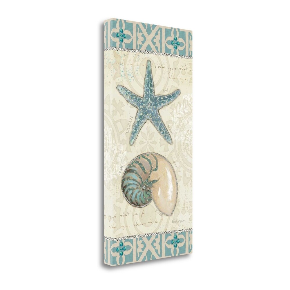 Beach Treasures by Emily Adams - Fine Art Giclee Print on Gallery Wrap Canvas, Ready to Hang Wall Decor for Living Room, Bedroom & Office