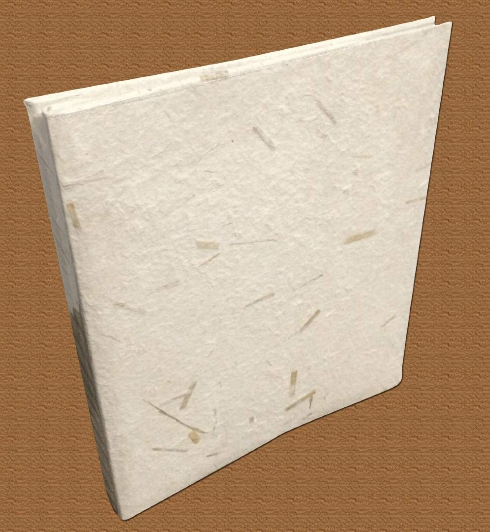 10-Page Straw Confetti Mulberry Memory Scrapbook - 8.5