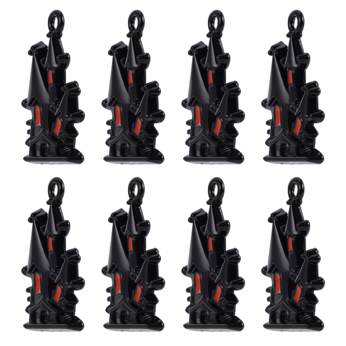 EXCEART 20pcs Halloween DIY Charms - Creative Haunted House Pendant Charms for Jewelry Making, Alloy Craft Accessories for Necklace, Bracelet & Earrings - Perfect for Halloween Parties, DIY Crafts & Gift Giving