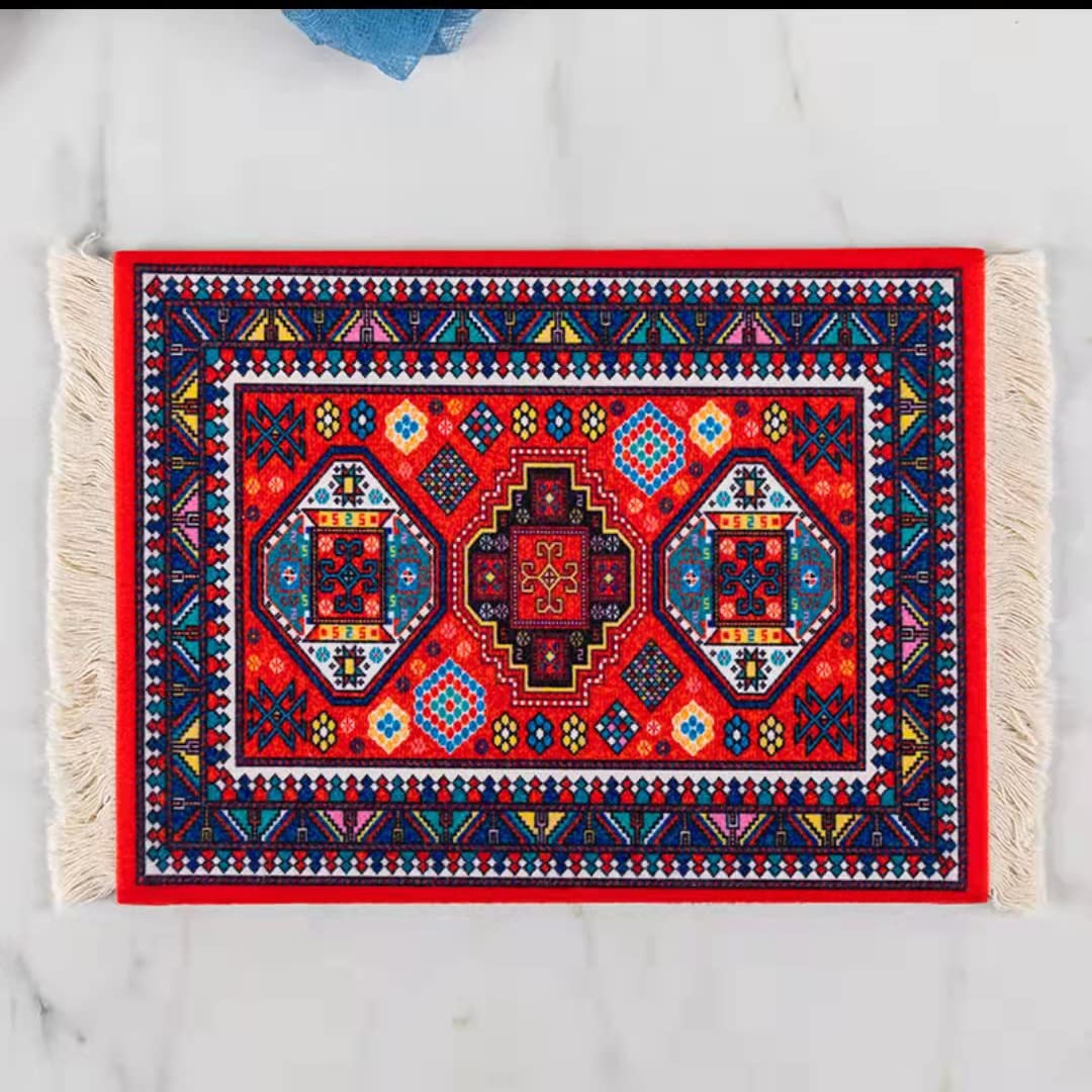 Premium Oriental Rug Mouse Pad - Turkish & Persian Style Carpet Mousemat - Non-Slip Desk Accessory for Office & Gaming - Unique Gift Idea for Home & Work