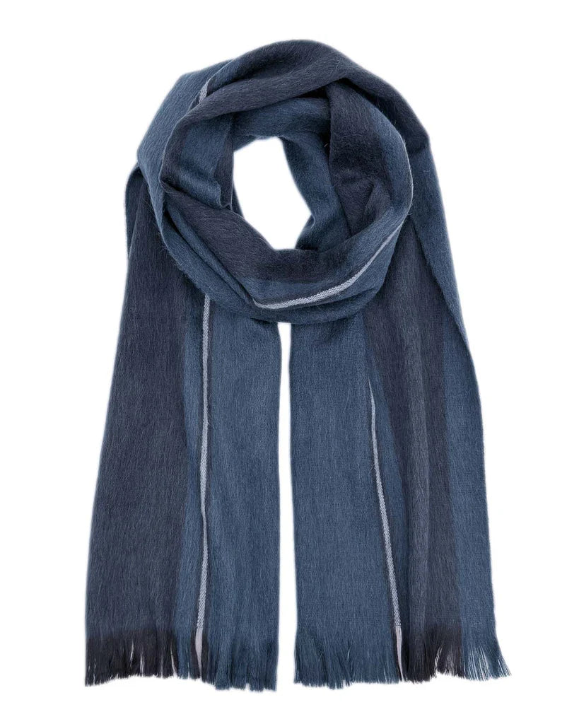 Soft & Warm Cobalt Blue Alpaca Scarf for Women & Men - Luxurious Winter Accessory - Perfect for Cold Weather, Travel & Gift Giving