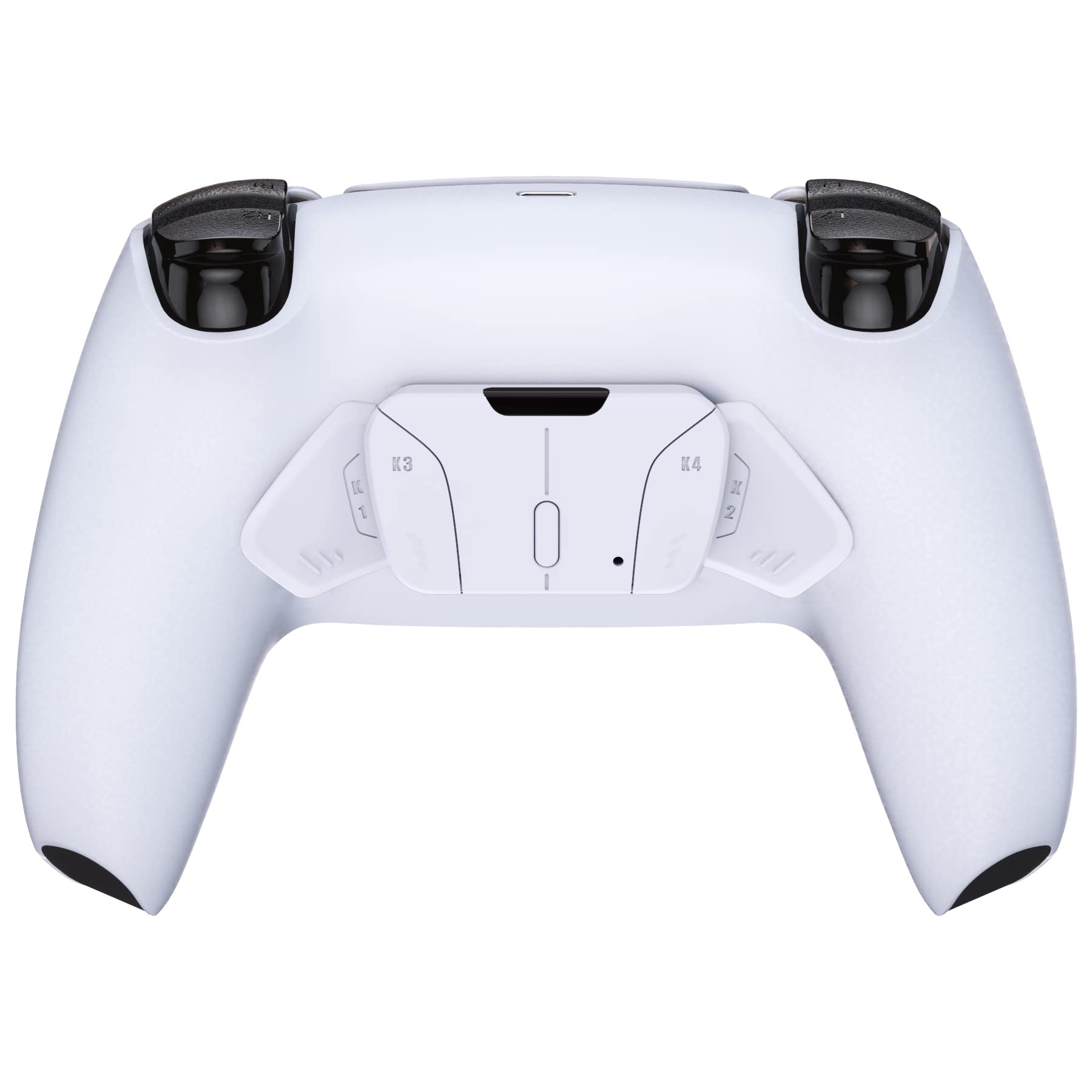 eXtremeRate K1 K2 K3 K4 Back Buttons for PS5 Controller - Replacement Rise4 Remap Kit (No Remap Board/Cables/Case) - Solid White - Perfect for FPS Gaming & Competitive Play