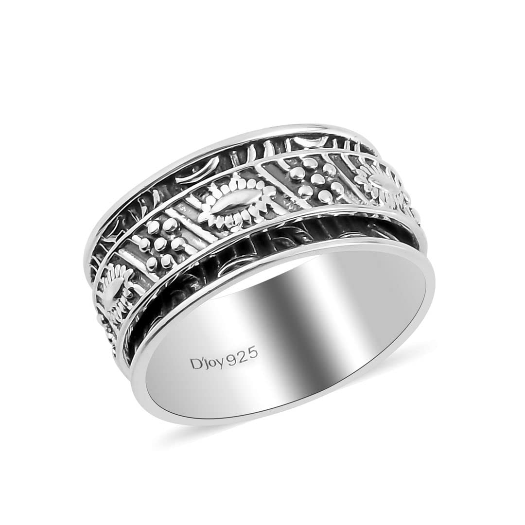 925 Sterling Silver Mom Spinner Ring for Women - Elegant Spinning Band Gift for Mother's Day, Birthday & Anniversary - Perfect for Everyday Wear, Special Occasions & Heartfelt Gifting