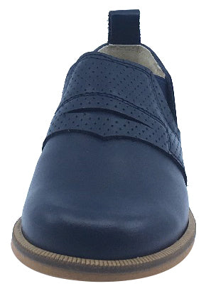 Luccini Kids Slip-On Loafers for Boys & Girls - Comfortable Navy School Shoes for Casual Wear & Daily Activities