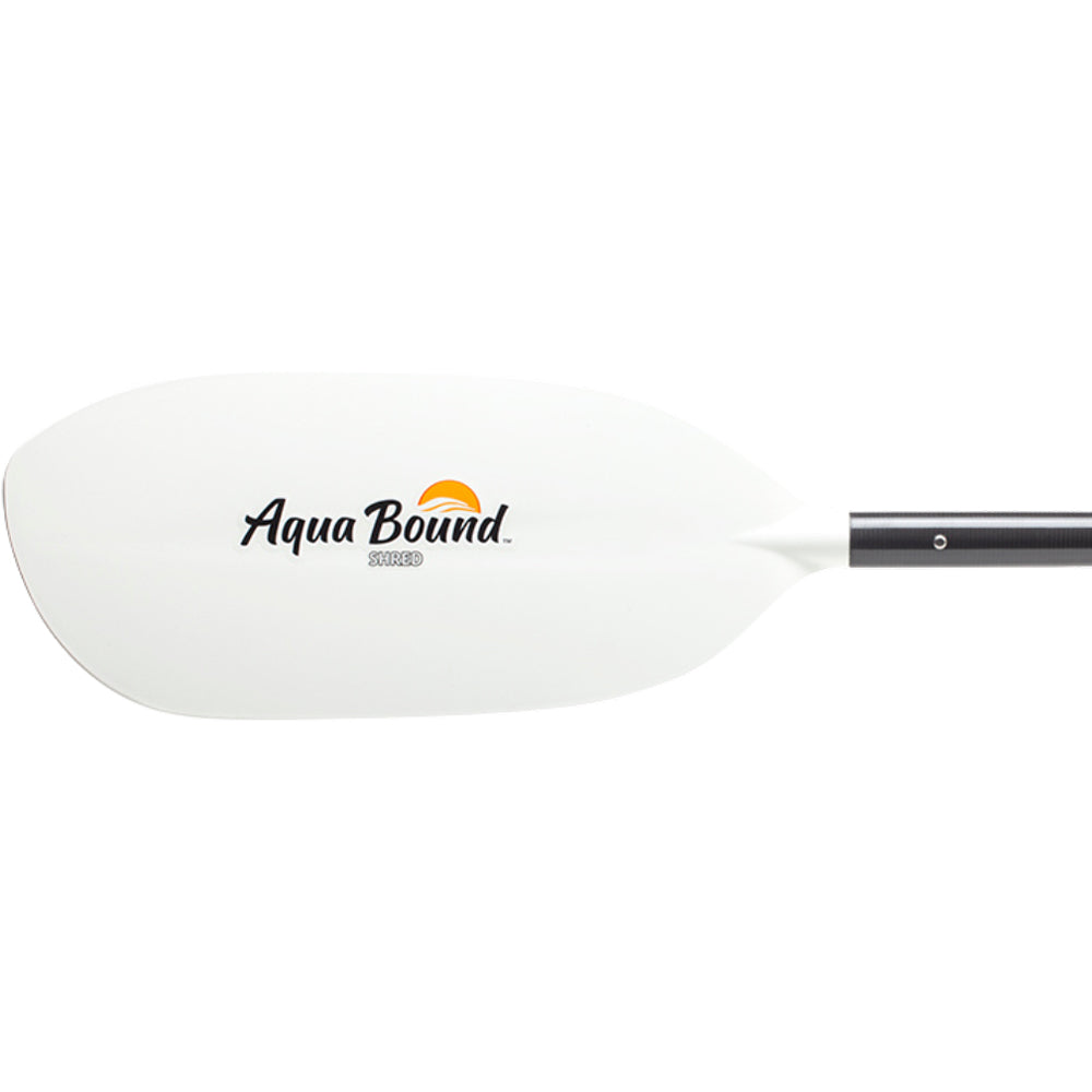 Aqua Bound Shred Hybrid 4-Piece Whitewater Kayak Paddle - Lightweight Carbon Fiber Shaft with Durable Nylon Blades for River Rafting & Kayaking Adventures