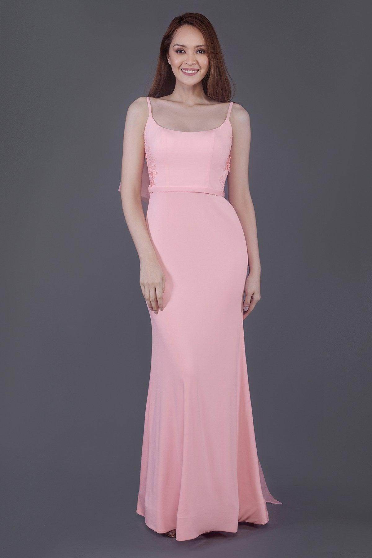 Elegant Mermaid Floor Length Knitted Fabric Bridesmaid Dress PR3594 - Perfect for Weddings, Formal Events & Evening Parties