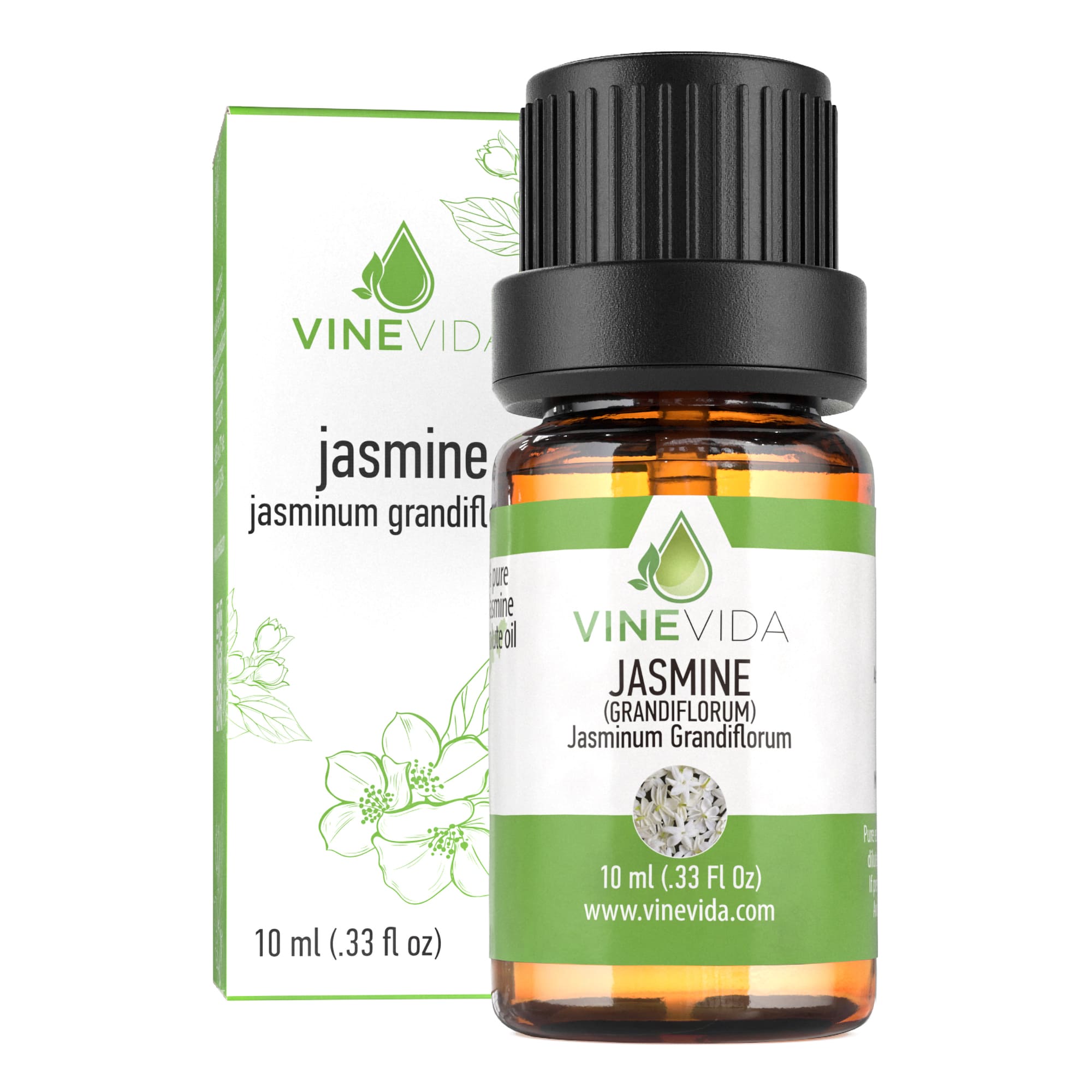 10mL Prefilled Jasmine Essential Oil - Aromatherapy, Relaxation & Stress Relief for Home & Spa Use