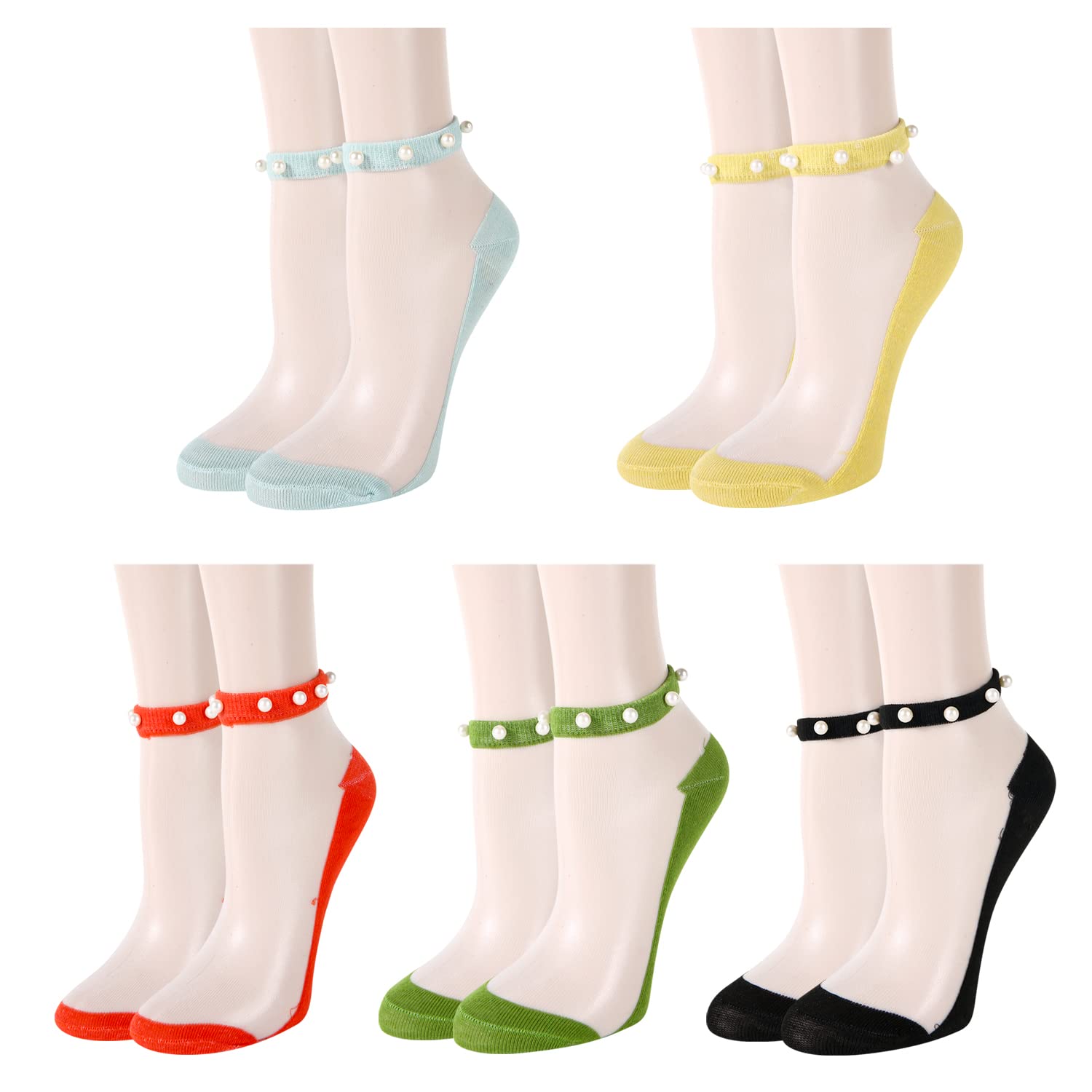 Benefeet Sheer Ankle Socks for Women - Thin Lace Nylon Summer Socks for Daily Wear