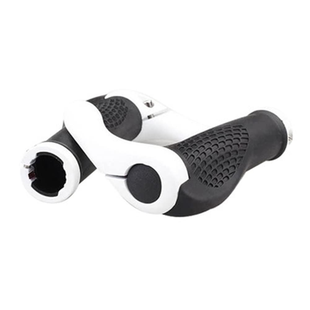 2 Pack Ergonomic Bike Handlebar Grips - Soft Rubber Lock-on Mountain & Road Bicycle Hand Grips for Comfortable Riding | Ideal for Cycling, Commuting & Outdoor Adventures