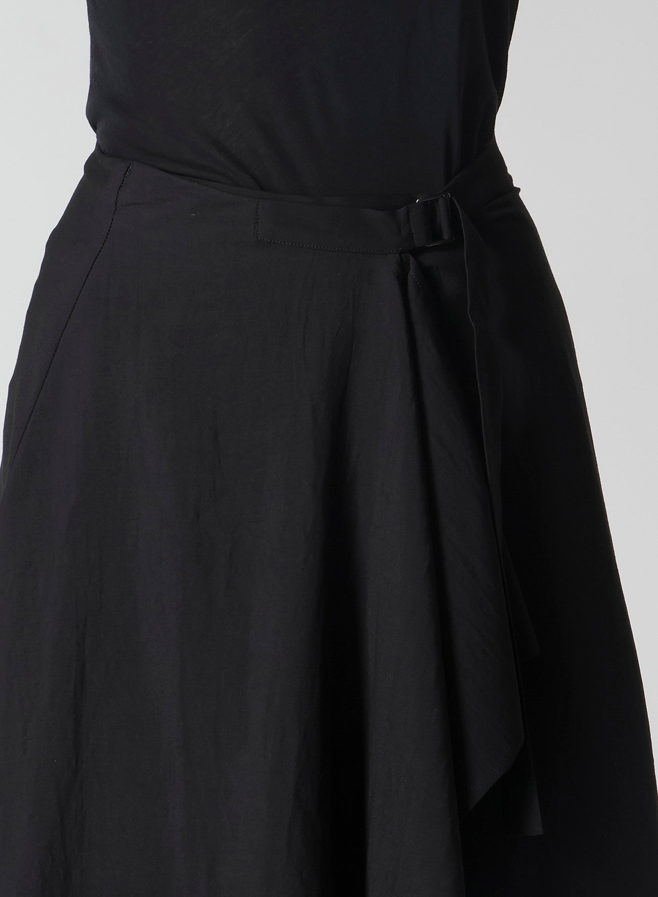 Cu/W High Twisted Gabardine Flare Wrap Skirt - Elegant Women's Fashion Skirt for Office, Party & Casual Wear