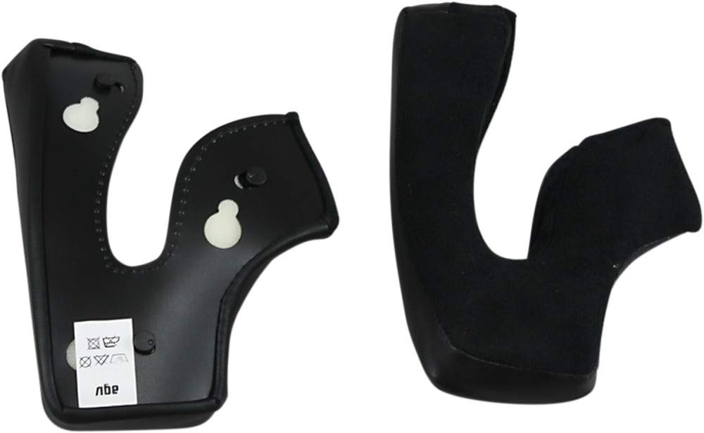 AGV X3000 Cheek Pads for Street Motorcycle Helmets - Black, X-Large Size - Comfortable & Secure Fit for Long Rides & Urban Commuting