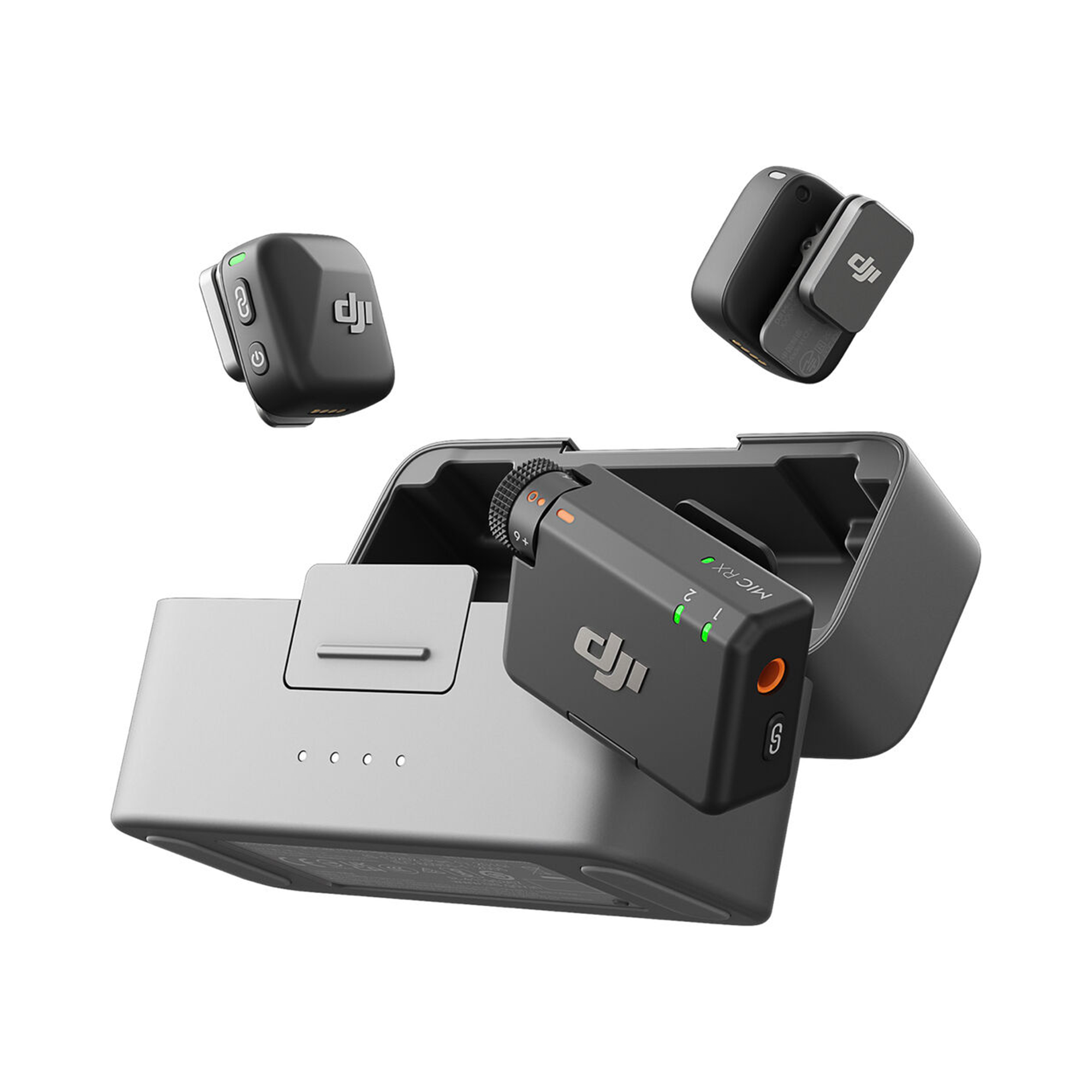 DJI Mic Mini Wireless Lavalier Microphone System (2 TX + 1 RX + Charging Case) - Perfect for Vlogging, Interviews, YouTube & Live Streaming