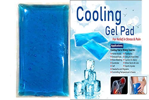 ROGZA Aqua Cooling Gel Pad for Headaches & Migraines Relief - Reusable Cold Therapy Pack for Stress, Tension, Sinus Pain - All Skin Safe Cooling Gel Pad (1 Pack) - Perfect for Office, Travel & Home Use