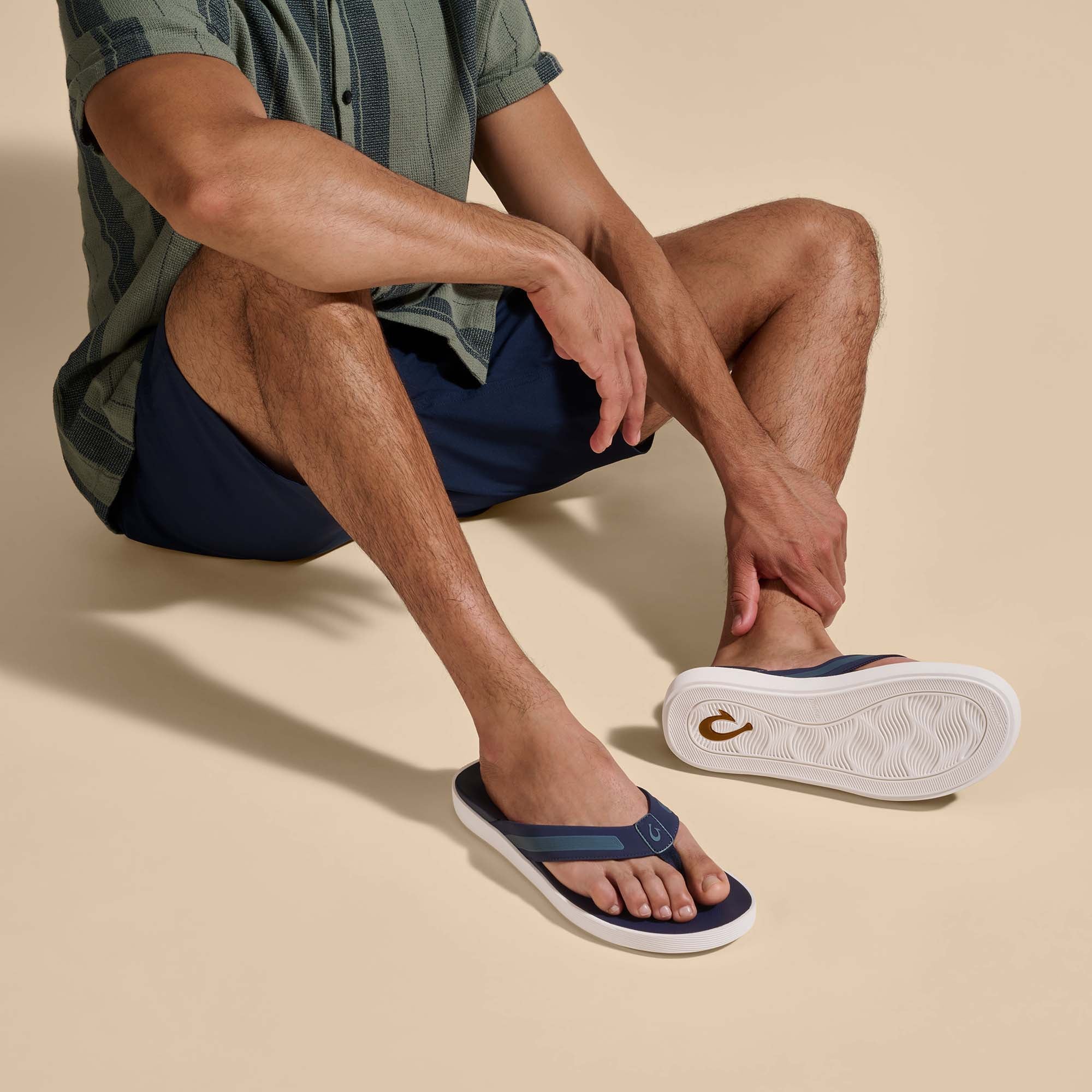 Men's Comfortable Beach Sandals - Navy Blue | Waterproof & Lightweight for Summer, Pool, and Outdoor Activities