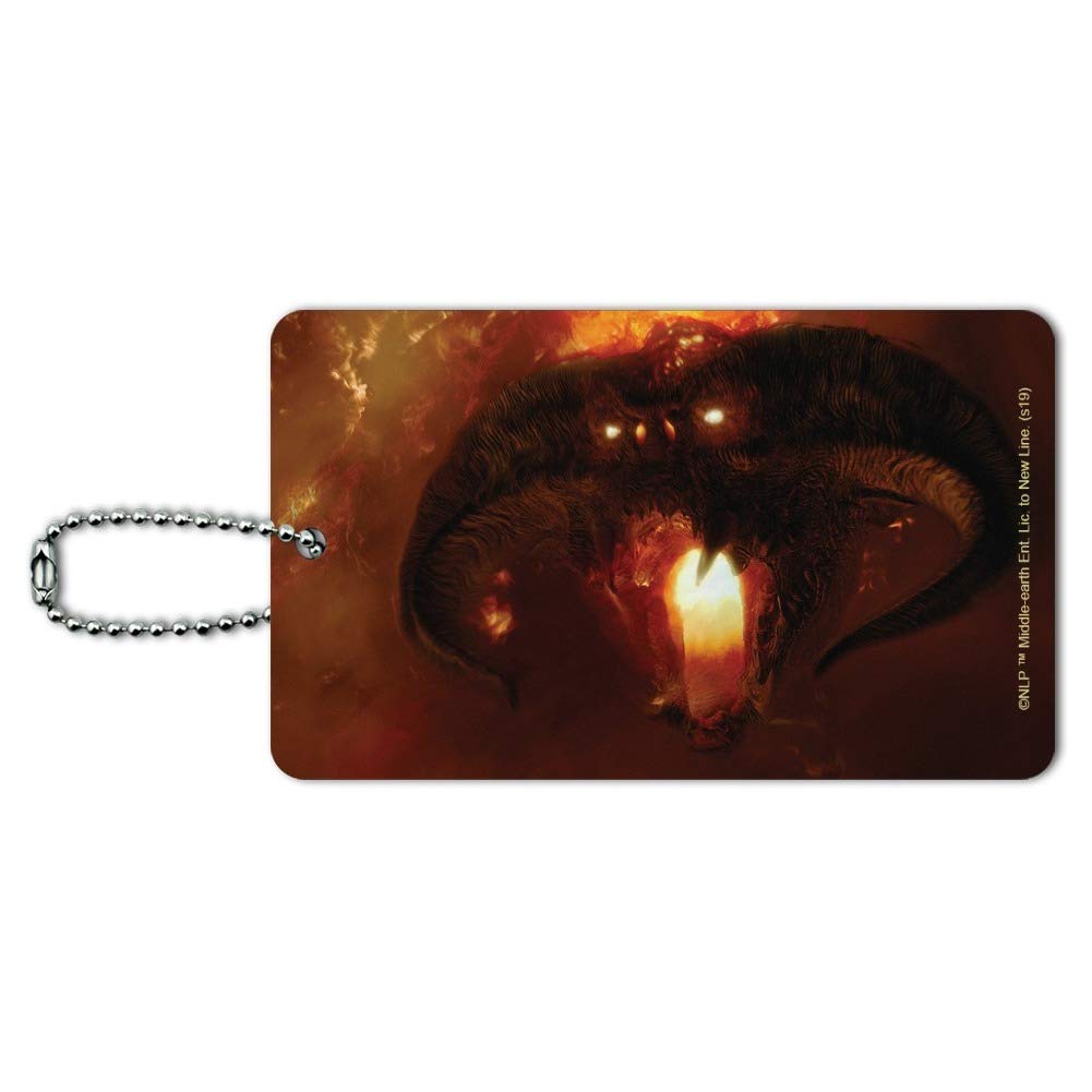 Lord of the Rings Balrog Character Luggage Tag - Durable Suitcase ID Card for Carry-On Bags - Perfect for Travel, Cosplay & LOTR Fan Gifts