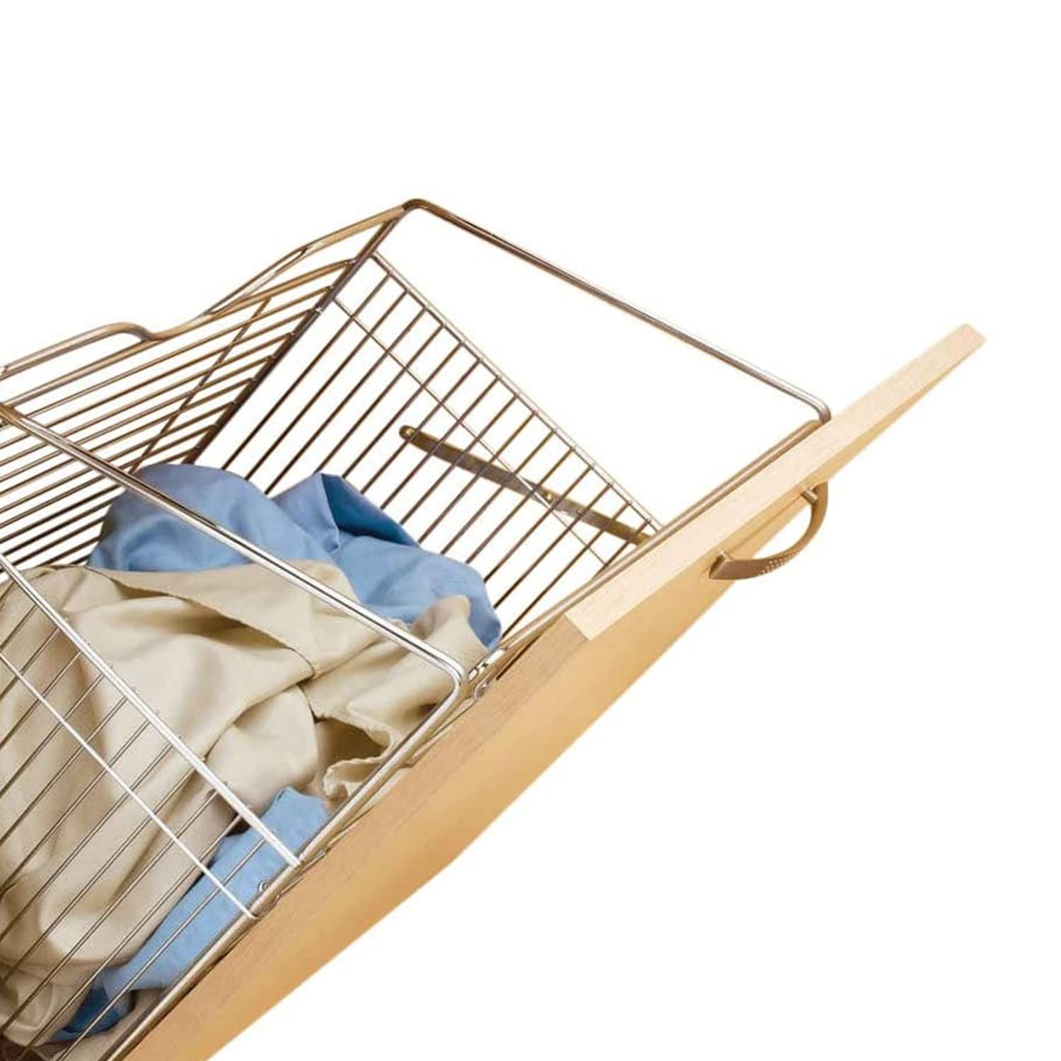 Rev-A-Shelf Steel Tilt Out Hamper for Custom Closet Systems - Space Saving Laundry Bin with Soft Close Hinge - Perfect for Bedrooms, Bathrooms & Walk-In Closets