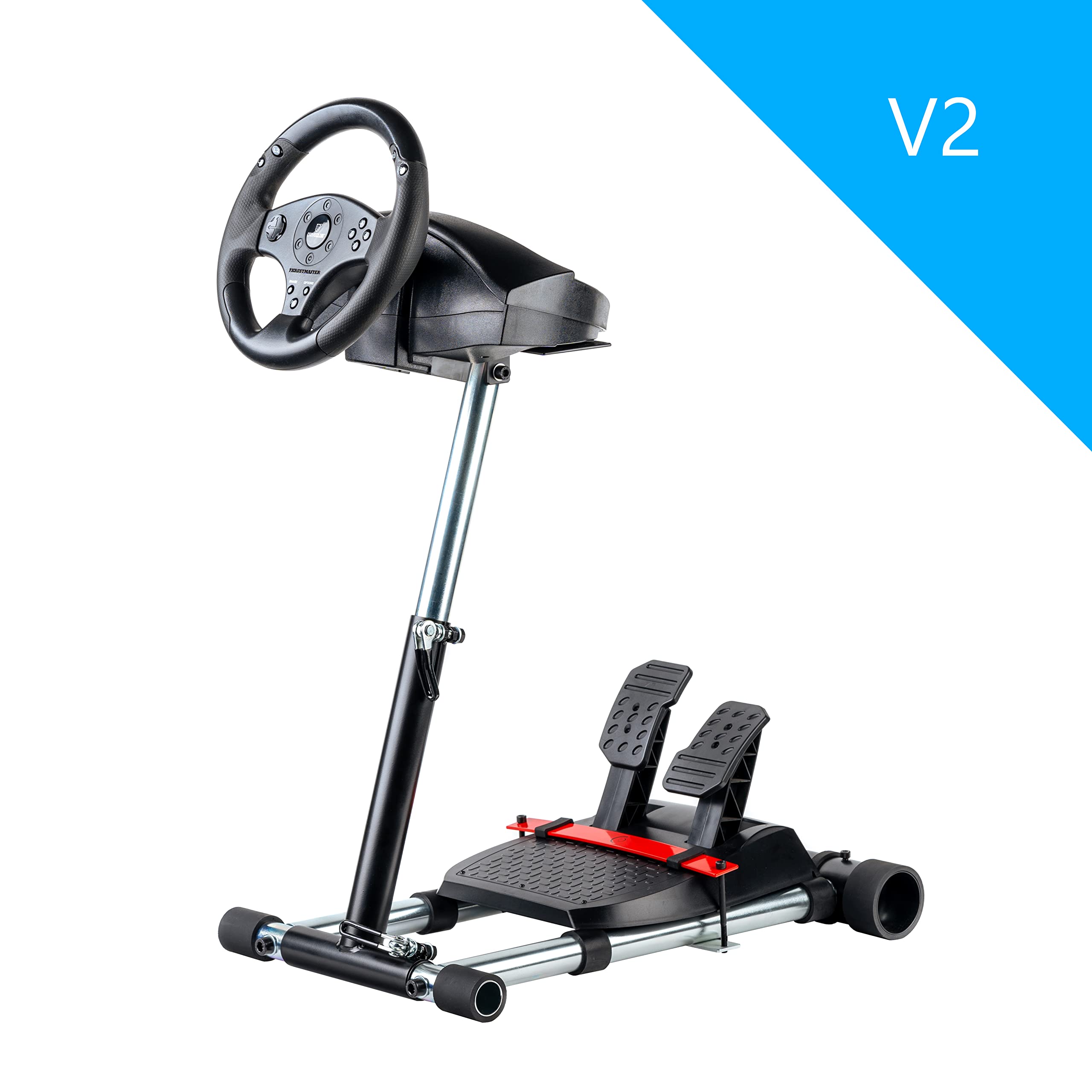 Thrustmaster 458 Wheel Stand Pro - Compatible with Xbox 360, Xbox One, T80, T100, RGT, Ferrari GT & F430 | Logitech Driving Force GT V2 Racing Wheel Stand (Wheel/Pedals Not Included) | Perfect for Sim Racing & Gaming Setups