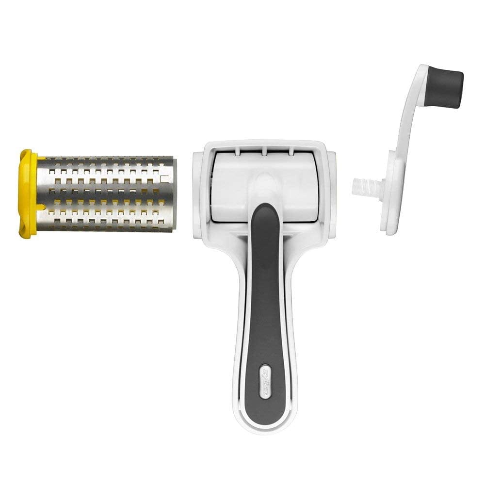 Zyliss Classic Cheese Grater - Stainless Steel Rotary Grater with 4 Sides for Parmesan, Cheddar & Hard Cheeses - Perfect for Cooking, Baking & Garnishing Dishes