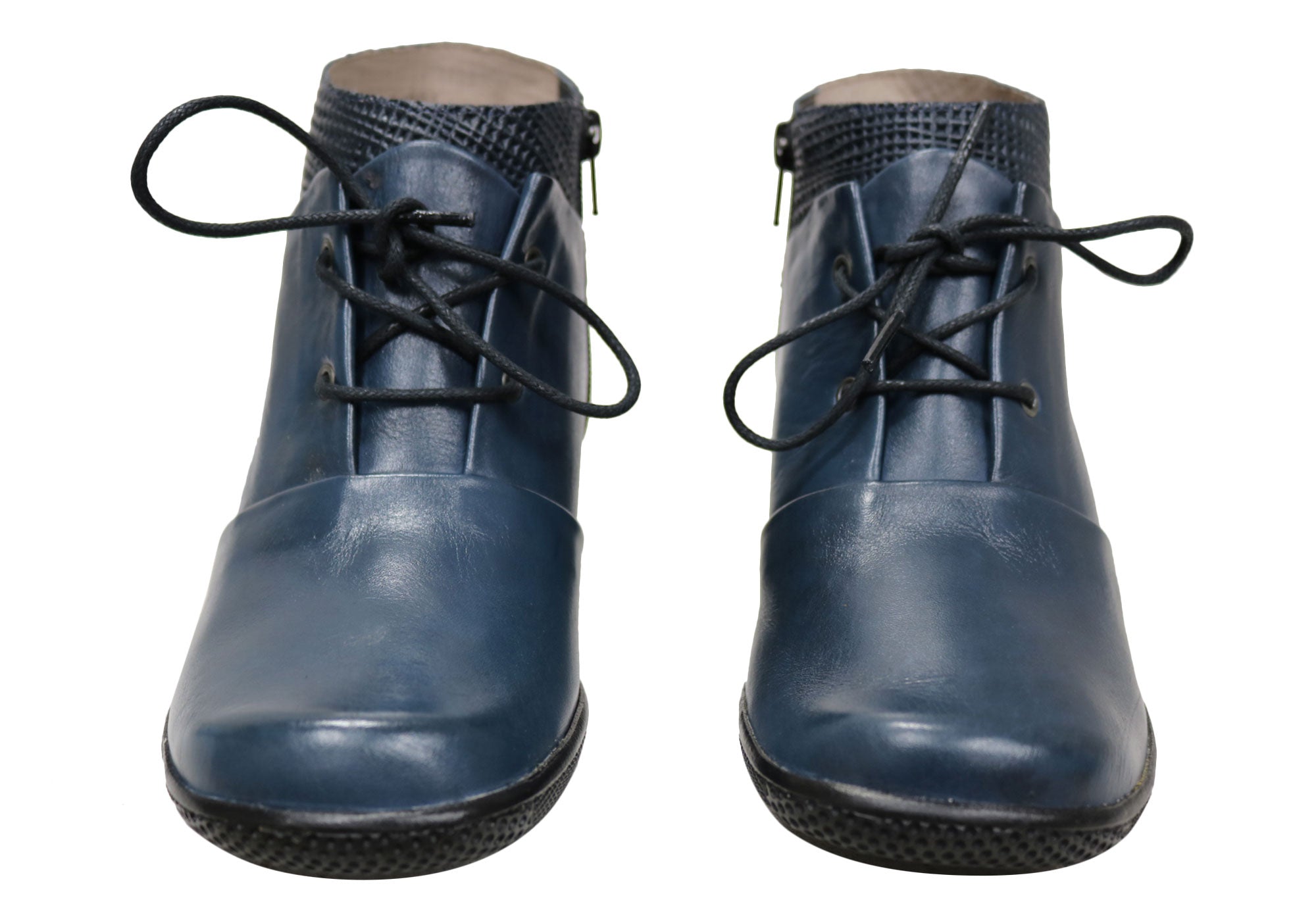 J Gean Angie Women's Comfortable Leather Ankle Boots - Made in Brazil - Perfect for Work, Casual Wear & Fall Fashion