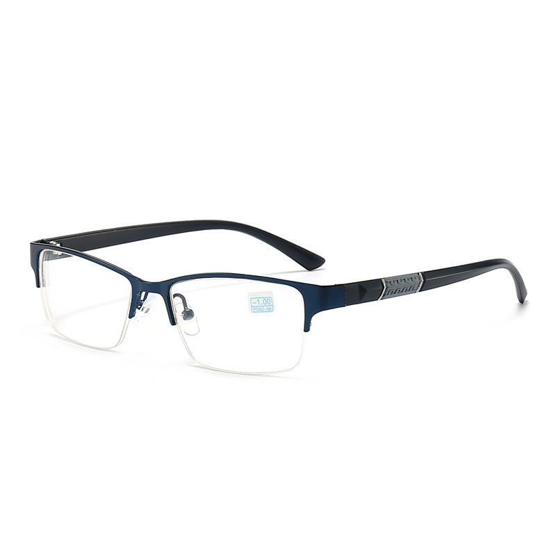 Premium Metal Alloy Half Frame Reading Glasses - Lightweight & Durable for Men & Women - Perfect for Reading, Computer Work & Close-Up Tasks