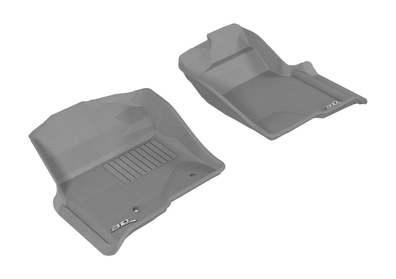3D MAXpider Custom Fit Floor Mats for 2010-2014 Ford F-150 Regular/Supercab/Supercrew | Kagu Series 1st Row All-Weather Protection | Perfect for Trucks, Off-Road & Daily Commute