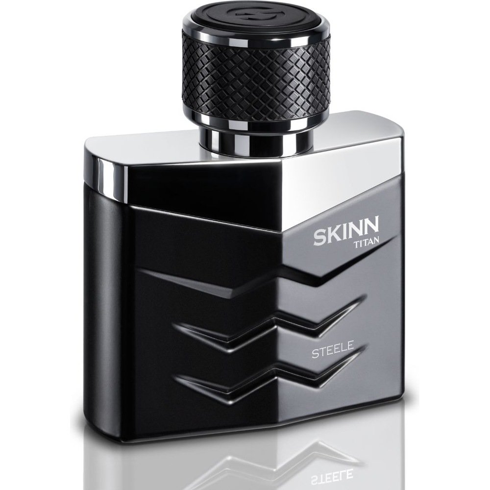 Skinn by Titan Steele Perfume for Men - 50ml EDP Long-Lasting Woody Musky Fragrance | IFRA Certified | Perfect Gift for Him | Ideal for Date Nights, Office & Special Occasions