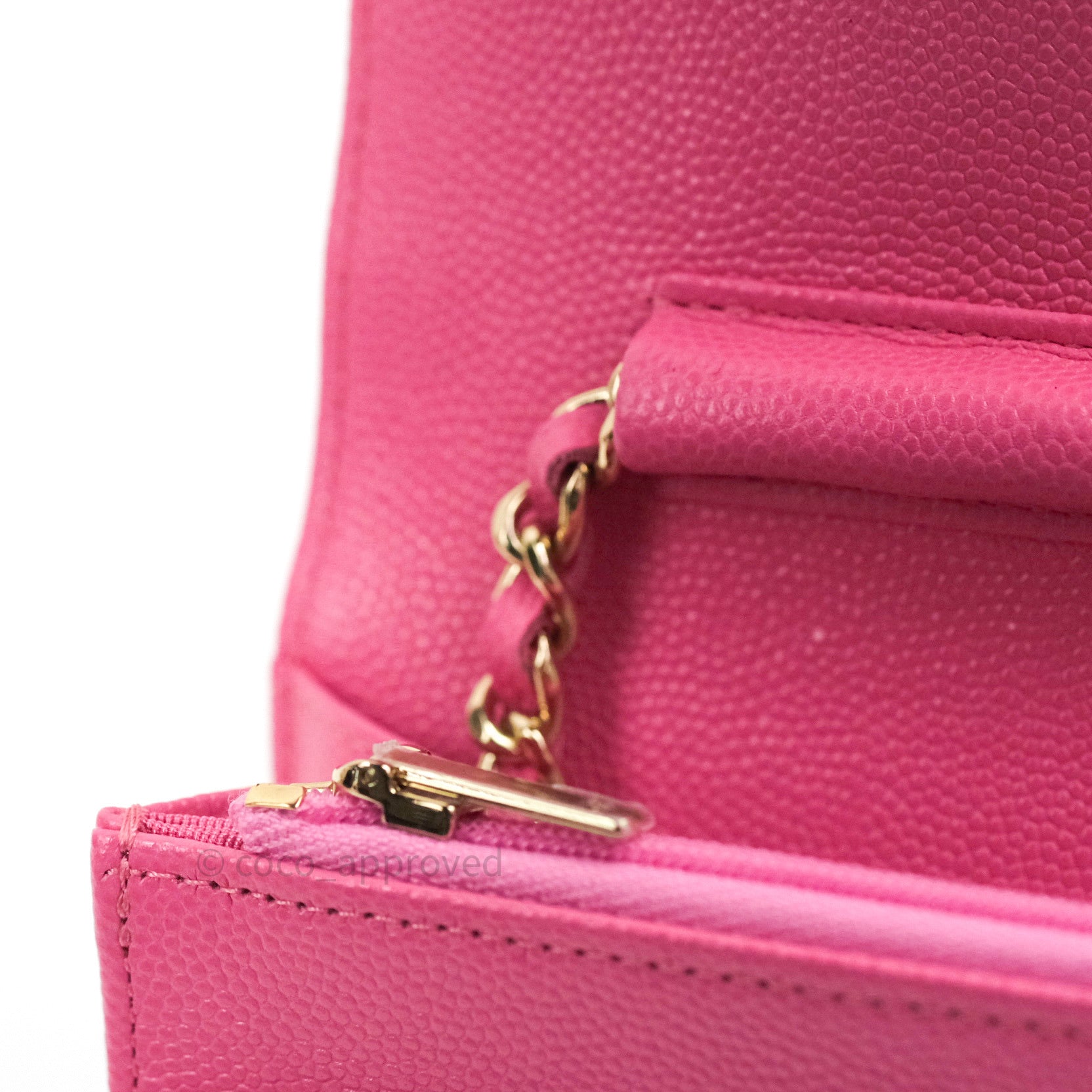 Chanel Caviar Quilted Wallet on Chain WOC in Pink with Light Gold Hardware - Perfect for Evening Events, Date Nights & Luxury Fashion Accessories