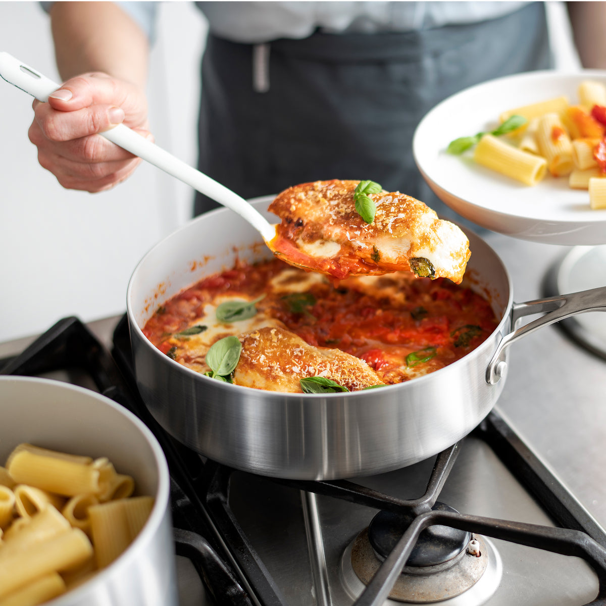Venice Pro Ceramic Nonstick 13-Piece Cookware Set - Non-Toxic PFOA-Free Pots and Pans for Healthy Cooking | Perfect for Induction, Gas & Electric Stoves | Ideal for Frying, Boiling & Sauteing