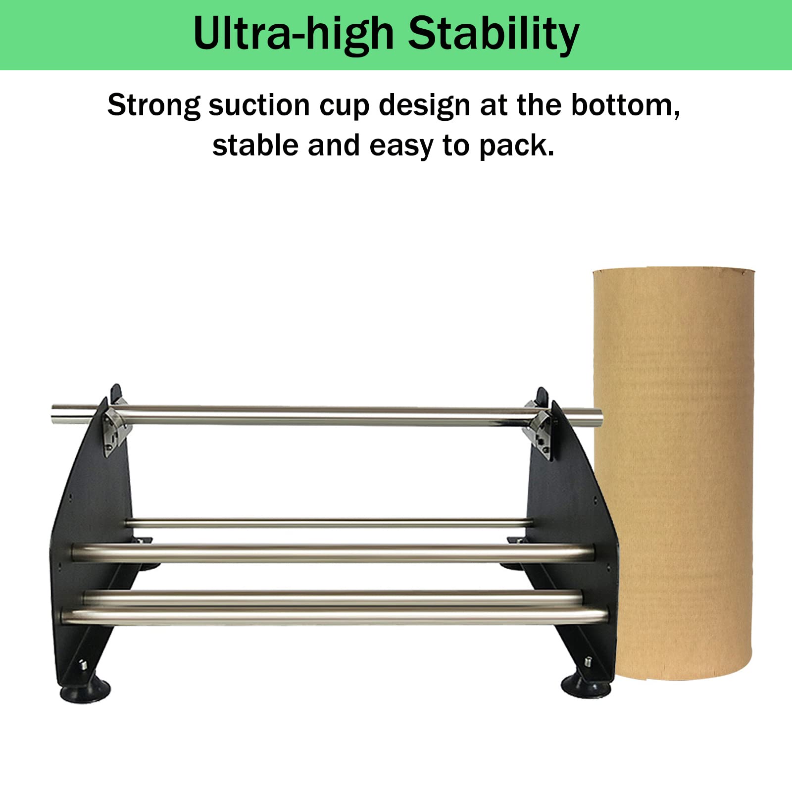 Honeycomb Packing Paper Roll Dispenser - Kraft Wrapping Paper Holder Manual Machine for Small Business | Improve Packing Efficiency | Ideal for E-commerce, Retail & Shipping Packaging (Dispenser Only)