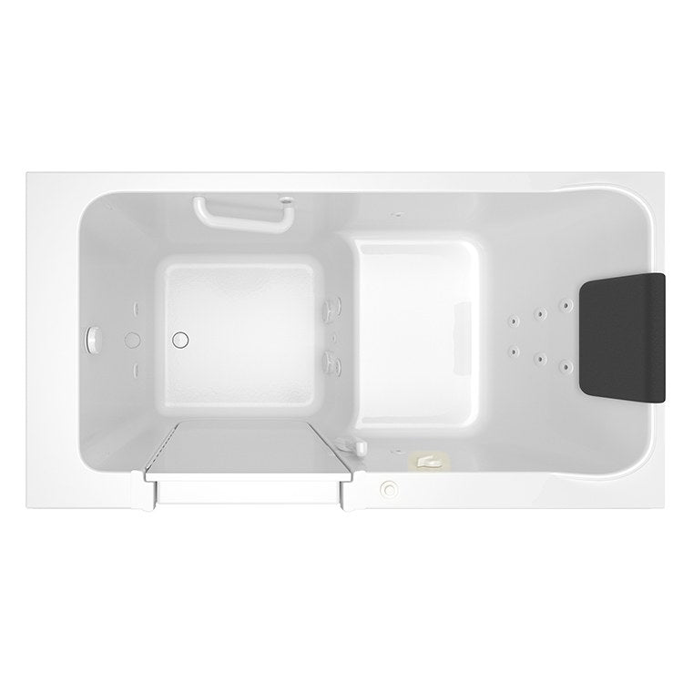 32W x 60L Acrylic Walk-In Whirlpool Bathtub - 3260 Series with Left Hand Drain - Spa Quality Soaking Tub for Relaxation & Hydrotherapy at Home
