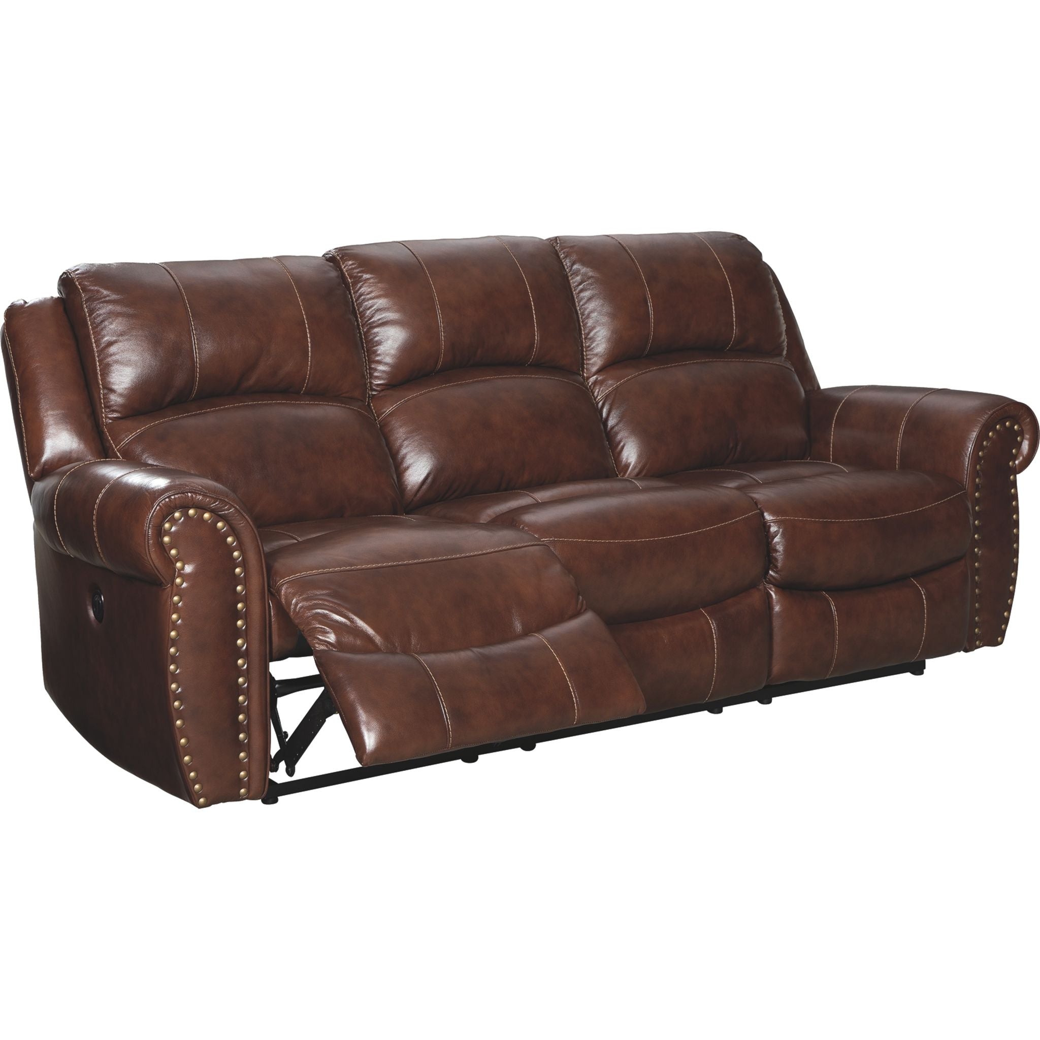Bingen Power Reclining Sofa with Lumbar Support - Modern Electric Recliner Couch for Living Room, Home Theater & Relaxation