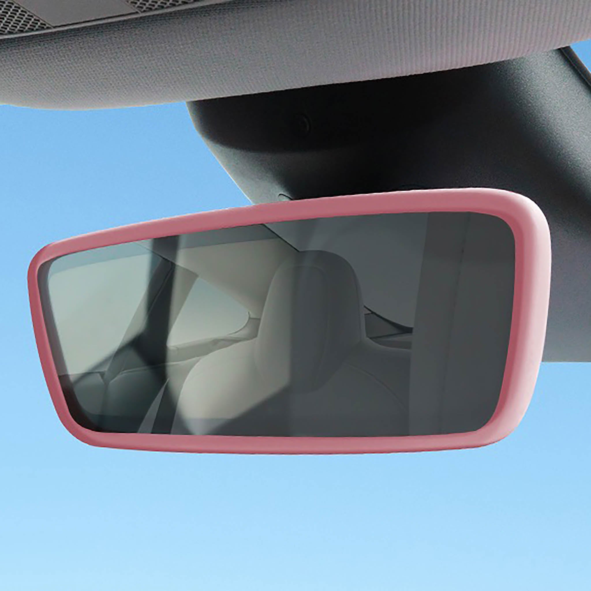 Premium Silicone Screen & Rearview Mirror Frame Protector for Tesla Model 3 & Y – Scratch & Impact Resistant – Perfect for Daily Driving & Car Protection